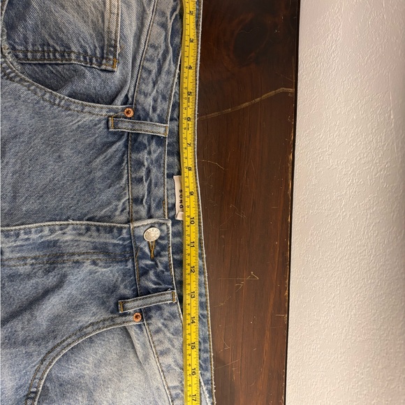 S.O.N.G. Light Wash Cropped Wide Leg Jeans 17/33 | 100% Cotton - Picture 5 of 9